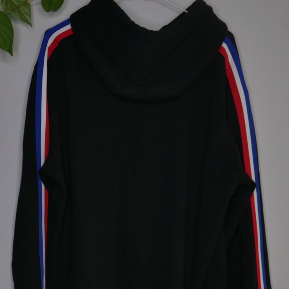 Resolve Black (with red, white and blue stipe) Hoodie - Picture 3 of 4